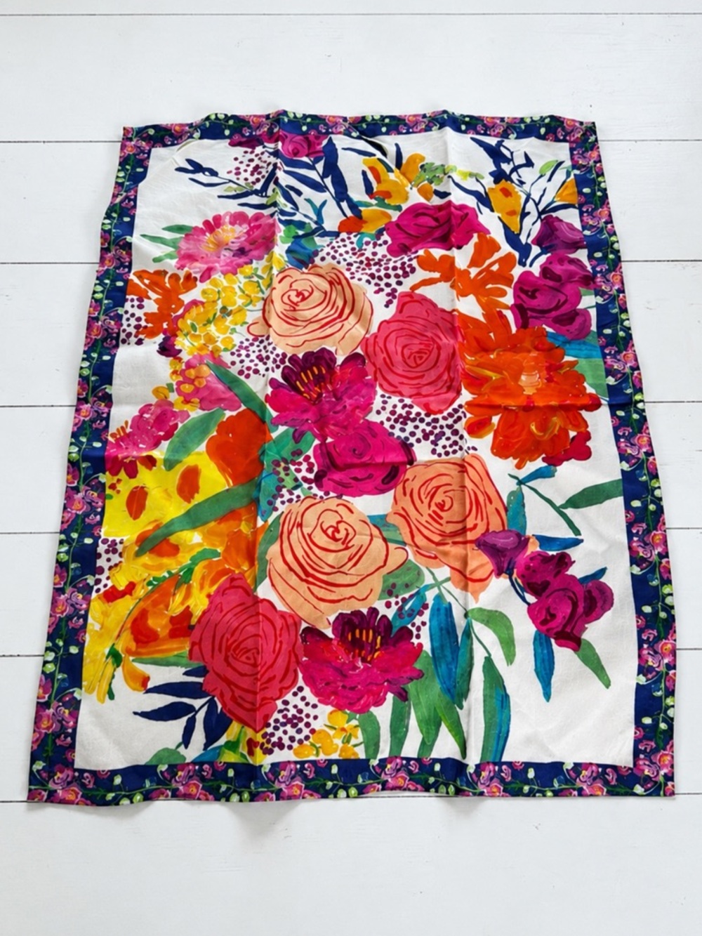 ANTHROPOLOGIE Bridgette Thornton Floral Dish Towel NWT Cottagecore Kitchen Decor - Picture 5 of 15